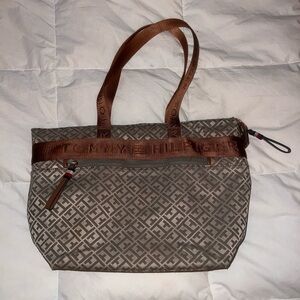 Tommy Hilfiger Brown Tote Bag